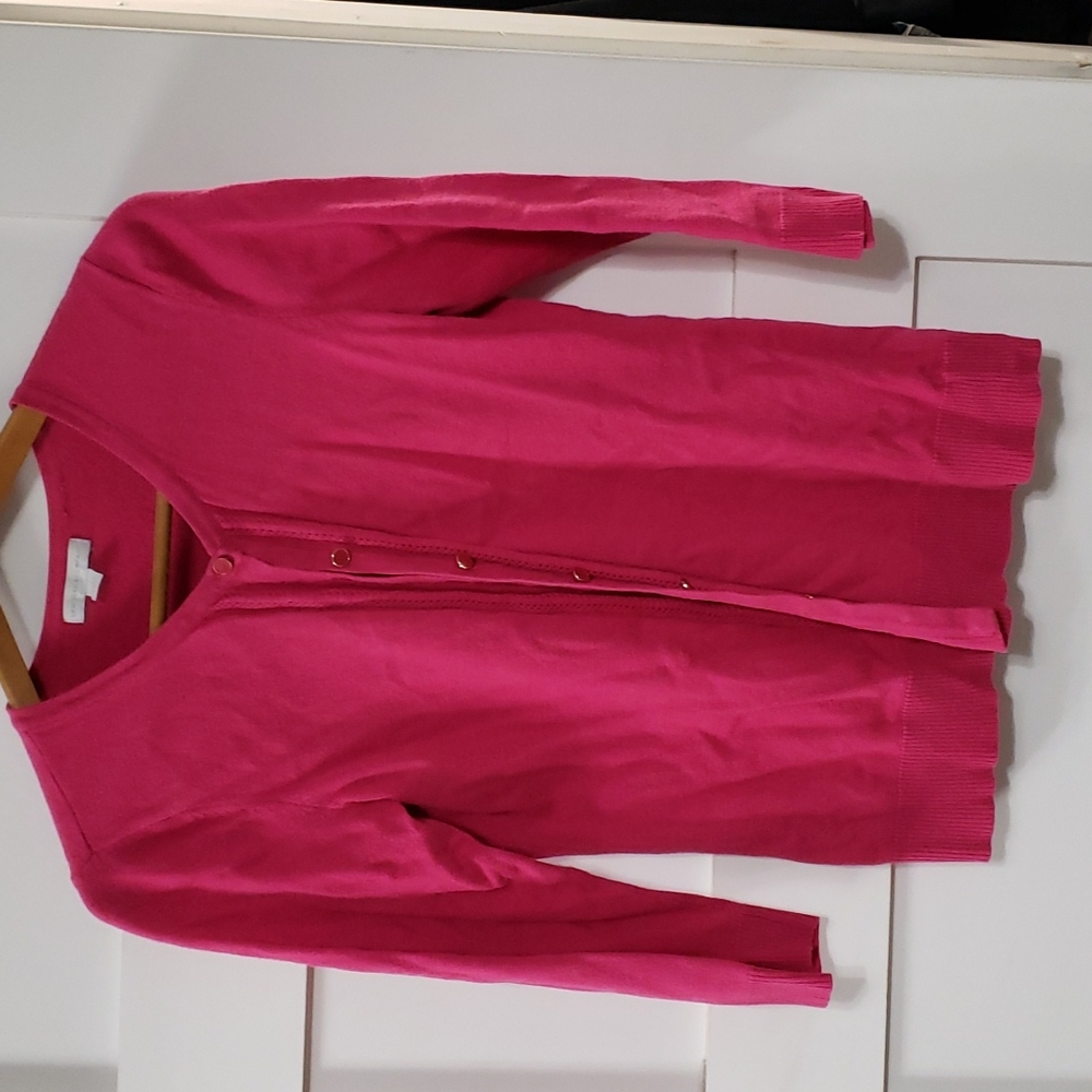 Women's New York & Co Pink Cardigan, Size M